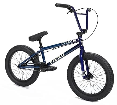 BMX Bike : Fiend BMX Gloss Blue Fade Type O 18 Inch Freestyle BMX, TT