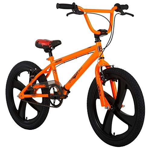 BMX Bike : Freespirit Savage 20" Retro MAG Wheel BMX Bike - Neon Orange