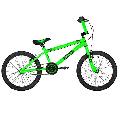 BMX Bike : Freespirit Savage 20" Wheel BMX Bike Neon Green