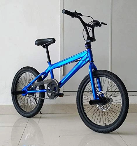 BMX Bike : GASLIKE 20-Inch BMX Bike, Stunt Action Fancy BMX Bicycle, Suitable For Beginner-Level to Advanced Riders Street BMX Bikes, D