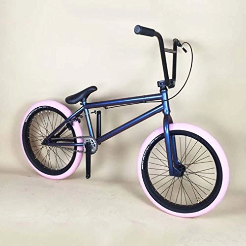 BMX Bike : GASLIKE 20 Inch Freestyle Bmx Bike for Teens And Adults - Boys, Men, 4130 Cr-Mo Steel Frame, Fork And Handlebar, Aluminum Alloy Wheels, 25 ×9T Gear
