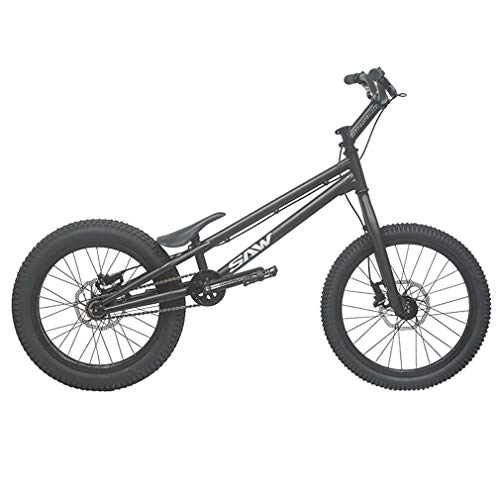 BMX Bike : GASLIKE 20 Inch Street Trials Bike Complete Bike Trial for Adults / teens - Men And Women - Beginners And Advanced Riders, Crmo Frame And Fork, With front and rear brakes, Black, upgraded version