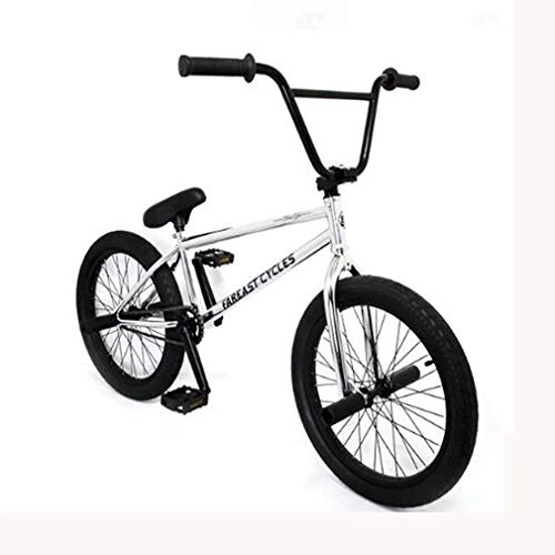BMX Bike : GASLIKE 20-Inch Wheels Freestyle BMX Bike for Beginner-Level To Advanced Riders, High Carbon Steel Frame with Removable Brake Seat