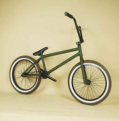 BMX Bike : GASLIKE Bmx Bike 20 Inch for Beginner-Level To Advanced Riders, 4130 Cr-Mo Steel Frame, Fork And Handlebar, Aluminum Alloy Wheels, 25 9T Gear
