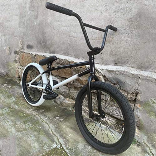 BMX Bike : GASLIKE BMX Bike 20 Inch Freestyle for Kids, Adults, High Strength Cr-Mo Frame - Front Fork And 8.75 Inch Handlebar, 25X9t BMX Gearing