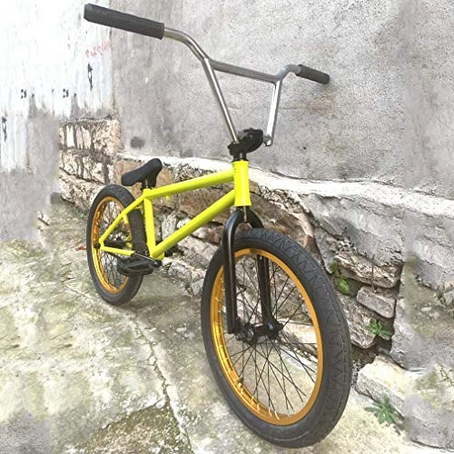 BMX Bike : GASLIKE BMX Bikes 20 Inch for Adults, Freestyle Jumping BMX Bicycle - Beginner-Level To Advanced Riders, Chrome-Molybdenum Steel Frame And Fork