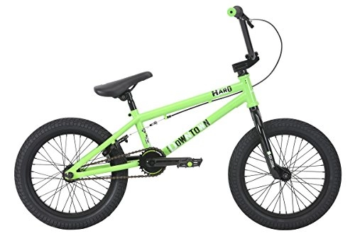 BMX Bike : Haro Kids' Downtown 16 BMX Bike, Gloss Lime, Inch