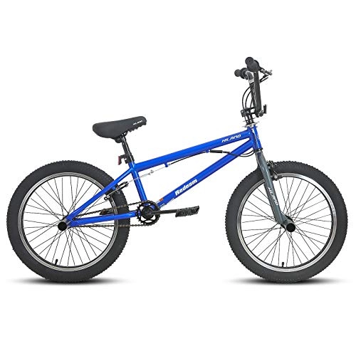 BMX Bike : Hiland 20'' BMX Freestyle Bike for Boys with 360 Degree Gyro & 4 Pegs, Blue