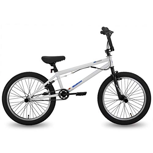 BMX Bike : Hiland 20'' BMX Freestyle Bike for Boys with 360 Degree Gyro & 4 Pegs, White