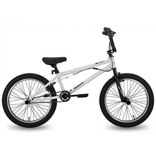 BMX Bike : Hiland 20 inch BMX Freestyle Bike for Boys Girls with 360 Degree Gyro & 4 Pegs, Freestyler 20" Wheel BMX Bike, White…