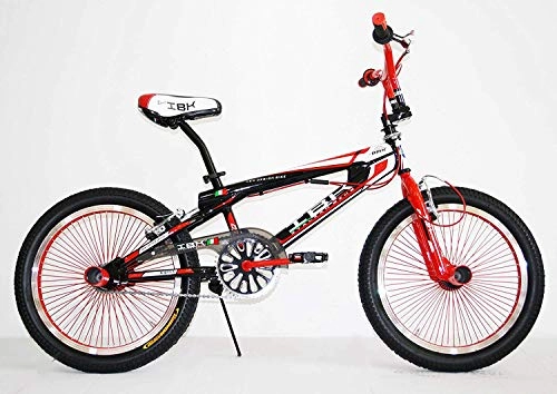 BMX Bike : IBK Bicycle 20' BMX Freestyle Steering Wheel 360 Red