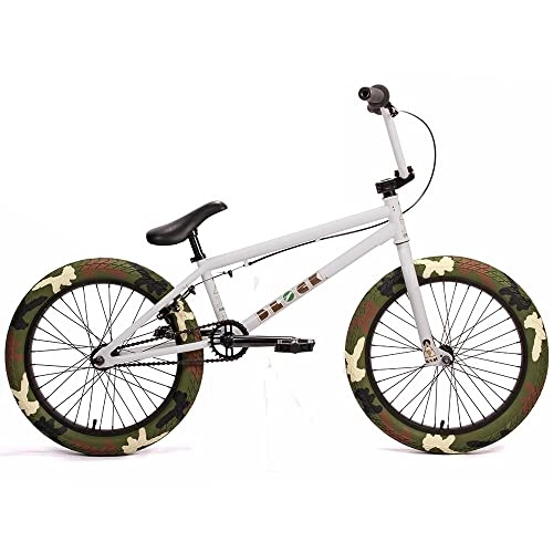 BMX Bike : Jet BMX Block BMX Bike - Gloss White With Green Camo