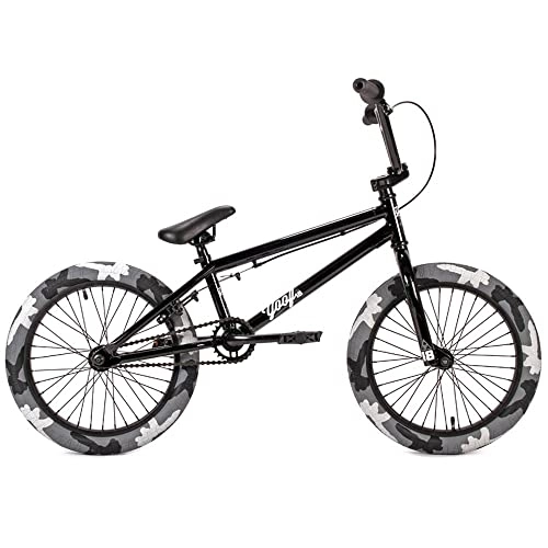 BMX Bike : Jet BMX Yoof 18" BMX Bike - Gloss Black With Grey Camo Tyres