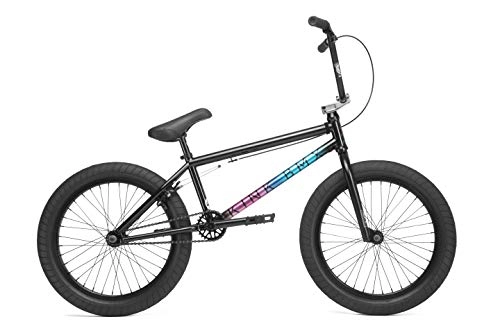 BMX Bike : Kink Whip 20" 2020 BMX Freestyle Bike (20.5" - Gloss Black Fade)