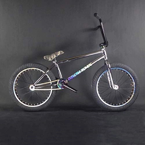 BMX Bike : LAMTON 20-Inch High Configuration BMX Bike, Suitable For Beginner-Level to Advanced Riders Street BMX Bikes, Stunt Action Fancy BMX Bicycle