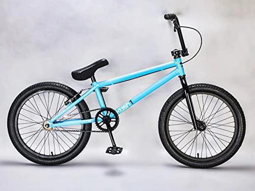 BMX Bike : Mafiabikes Kush 1 20 inch BMX Bike multiple colours freestyle park and street bicycle (Blue)