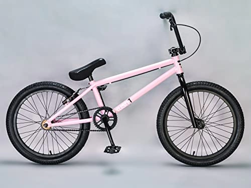 BMX Bike : Mafiabikes Kush 1 20 inch BMX Bike multiple colours freestyle park and street bicycle (Pink) (KUSH1RED)
