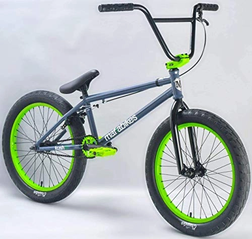 BMX Bike : Mafiabikes Kush 2+ 20 inch BMX Bike GREY / GREEN
