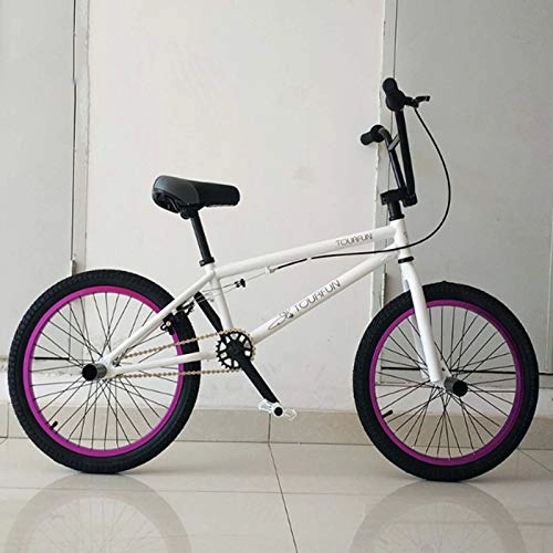 BMX Bike : MIAOYO Adults 20 Inch Professional BMX Bike, Stunt Action BMX Bicycle, Suitable for Beginner-Level To Advanced Riders Street Bikes BMX 25 * 9T, h