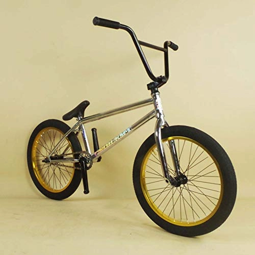 BMX Bike : MIAOYO Professional BMX Bike for Teens And Adults, 20-Inch Wheels, Beginner-Level To Advanced Riders, 4130 Cr-Mo Steel Frame, 25 × 9T BMX Gearing