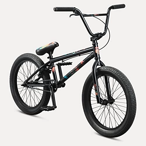BMX Bike : Mongoose Legion L40 Freestyle BMX Bike for Beginner-Level to Advanced Riders, Steel Frame, 20-Inch Wheels, Black