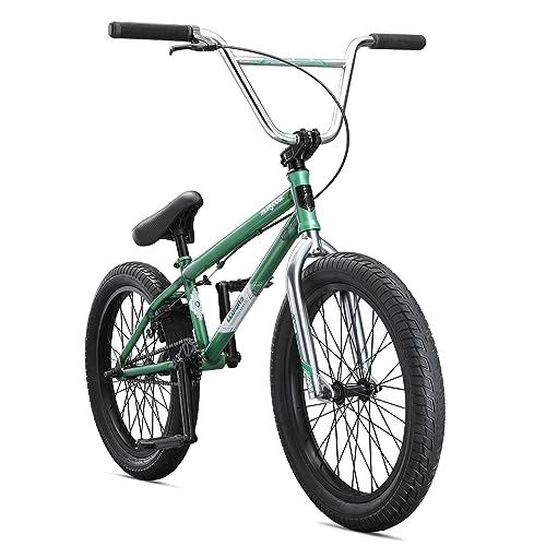 BMX Bike : Mongoose Legion L60 Freestyle BMX Bike Line for Beginner-Level to Advanced Riders, Steel Frame, 20-Inch Wheels, Green