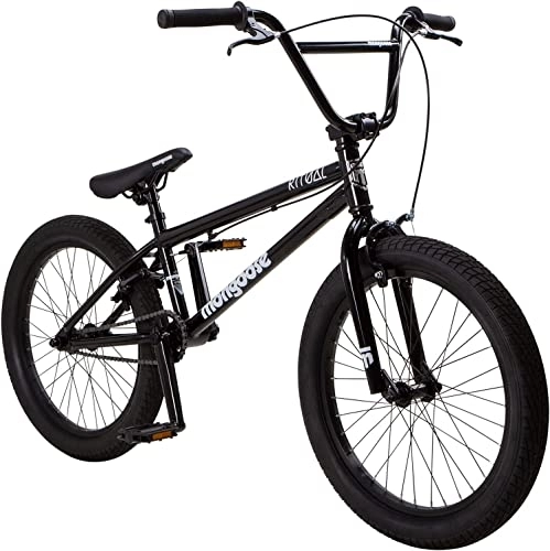 BMX Bike : Mongoose Ritual Kids / Youth BMX Bike, 51 Centimeter Wheels, Hi-Ten Steel Frame, Caliper Brakes, Black
