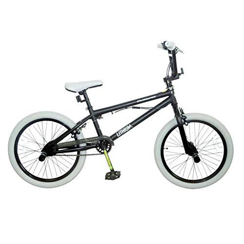 BMX Bike : Muddyfox Kids Lithium BMX Bike Black / Brown 20 Inch