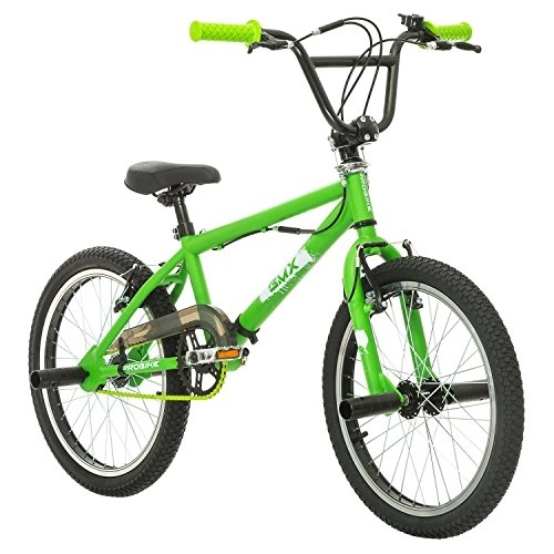 BMX Bike : Multibrand, PROBIKE BMX 20, V-BRAKE, 20 inch, 270 mm, Unisex, 360 degree handlebar, single speed (Green)