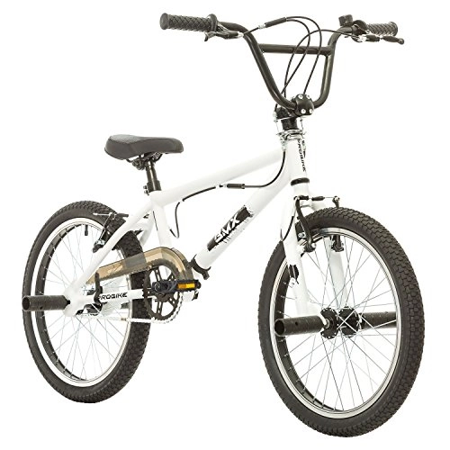 BMX Bike : Multibrand, PROBIKE BMX 20, V-BRAKE, 20 inch, 270 mm, Unisex, 360 degree handlebar, single speed (White)