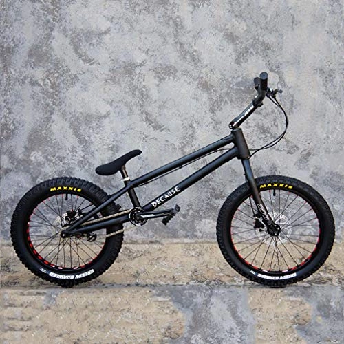 BMX Bike : NEON-20 20Inch BMX Bike Stunt Bikes, Lightweight Aluminum Alloy Frame And Fork, OWN Wide Angle Swallow Handle with Rubber Grip, SHIMANO MT200 Oil Disc Brake, Black