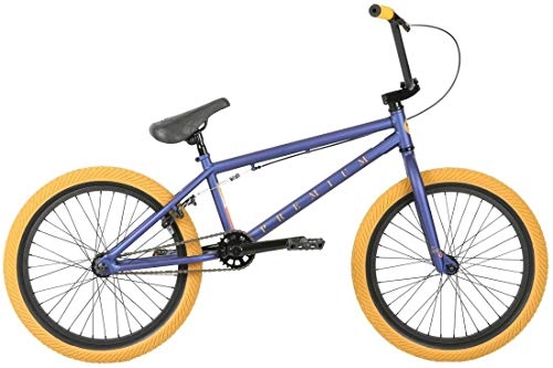 BMX Bike : Premium Stray 20" 2019 BMX Freestyle Bike (20.5" - Matte Blue)