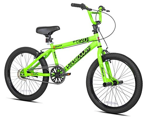 BMX Bike : Razor High Roller BMX / Freestyle Bike Bicycle, Green, 20 inch