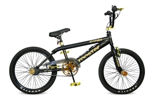 BMX Bike : Rooster Attitude BMX Bike - Black, 20-Inch