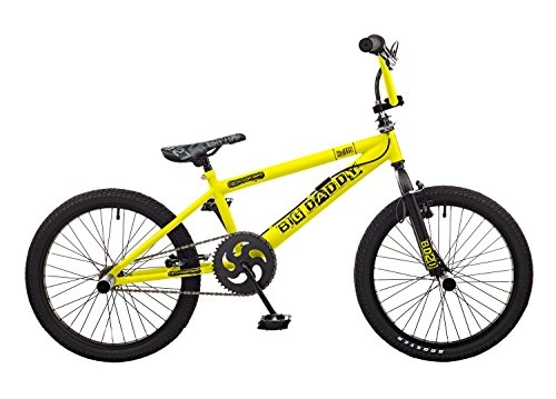 BMX Bike : Rooster Big Daddy 20 BMX Yellow / Black with Spoke Wheels
