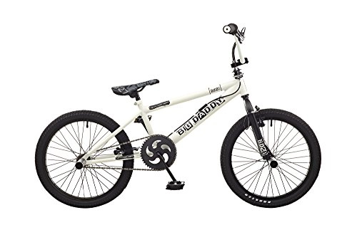 BMX Bike : Rooster. Big Daddy 20" Wheel BMX Freestyler Bike White / Black 360 Giro & Stunt Pegs