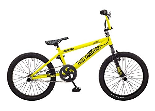 BMX Bike : Rooster. Big Daddy 20" Wheel BMX Freestyler Bike Yellow / Black 360 Giro & Stunt Pegs