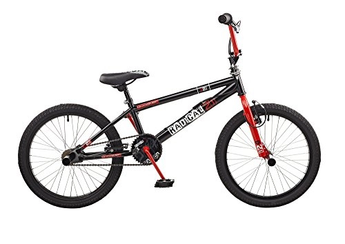 BMX Bike : Rooster Kids' Radical Bike, Black / Red, Medium