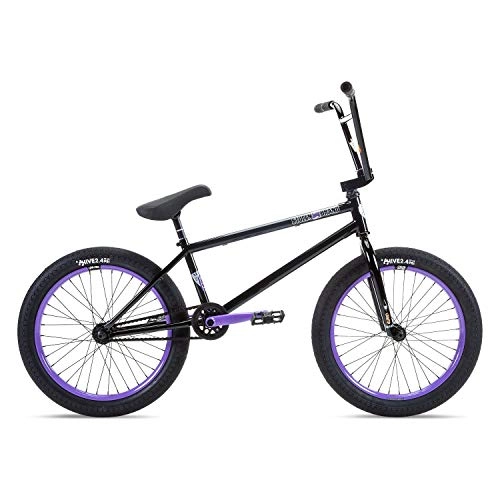 BMX Bike : Stolen Sinner FC XLT RHD 20" 2021 Complete BMX - Black / Violet