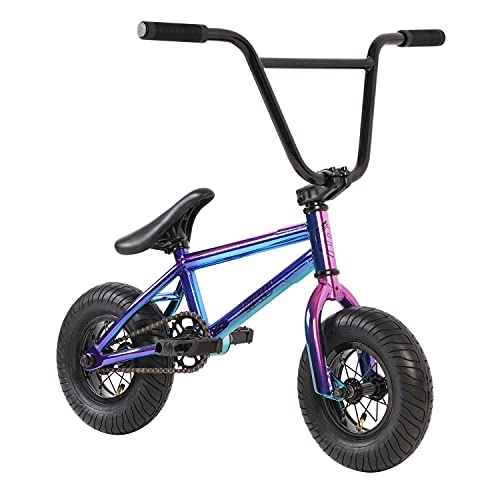 BMX Bike : Sullivan BMX Bike For Kids, Mini Stunt Bike Purple Chrome Metallic Age 8-16 Teens Bicycle
