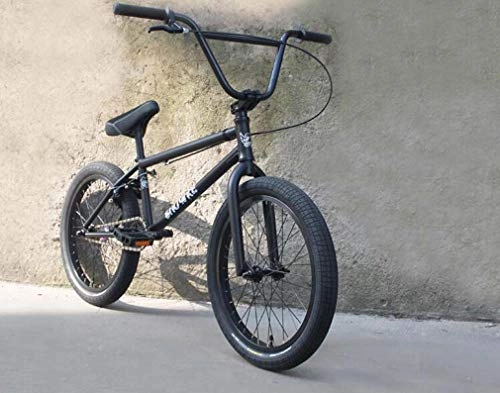 BMX Bike : SWORDlimit 20" BMX Bike, Strength Chrome Molybdenum Steel Frame, 48-Key Crank, MID BB, with BMX Professional U-Brake And High-Strength Nylon Pedal, Black
