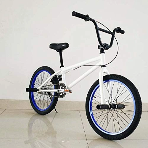 BMX Bike : SWORDlimit Freestyle BMX Bike for Beginner To Advanced Riders, High Carbon Steel Frame, with Aluminum Alloy U-Shaped Rear Brakes And 20 Inches Wheels, F