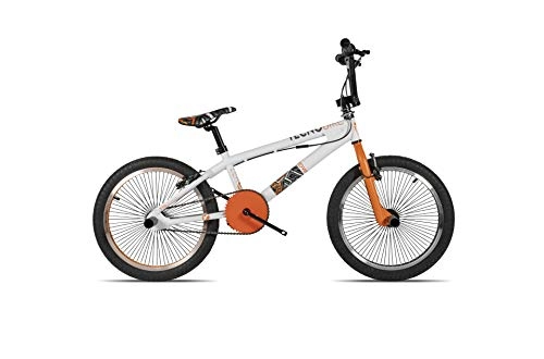 BMX Bike : Tecnobike BMX Zero - BMX Freestyle - PRO Design 20' Inches - Exclusive Colours White / Orange