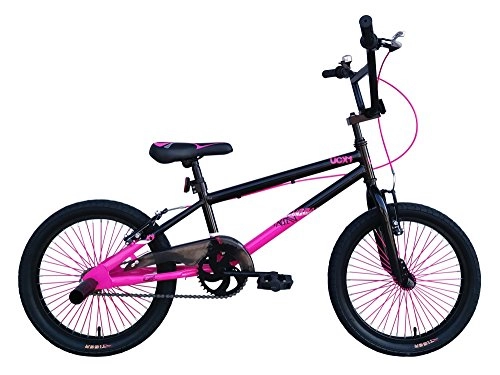 BMX Bike : Tiger UC X1 Kids BMX 18" Wheel Black Pink