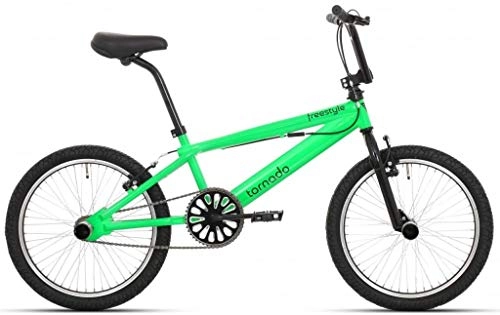 BMX Bike : TORNADO Freestyle 20 Inch 21.5 cm Unisex Rim Brake Green