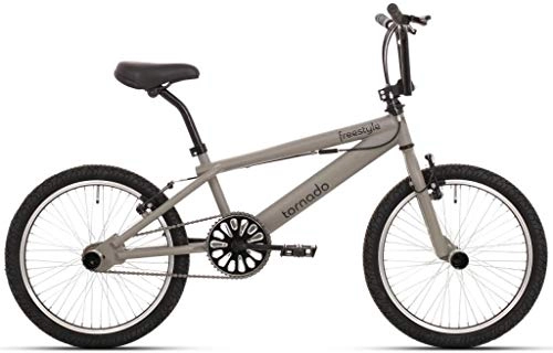 BMX Bike : TORNADO Freestyle 20 Inch 21.5 cm Unisex Rim Brake Grey