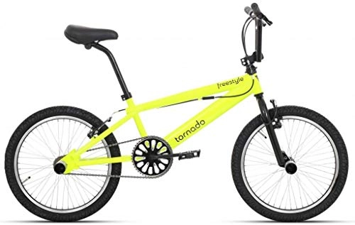 BMX Bike : TORNADO Freestyle 20 Inch 21.5 cm Unisex Rim Brake Yellow