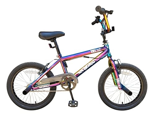 BMX Bike : XN Beast 18" Kids Freestyle BMX Bike, 360 Gyro System - Neo Chrome Jet Fuel