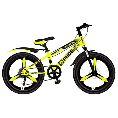BMX Bike : YibaoKids 18 Inch Kids BMX Freestyle Bike for Boys Girls, Ages 7 And Above, Speed Change Children' Bicycles with Aluminum Alloy Frame, Yellow