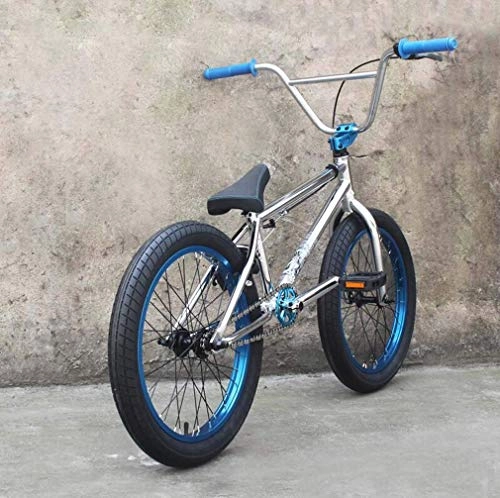 BMX Bike : YOUSR 20-Inch BMX Bike Freestyle for Beginner to Advanced Riders, High-Strength Shock-Absorbing Performance 4130 Frame, 25X9t BMX Gearing, One-Piece Seat Cushion and U-Shaped Rear Brake